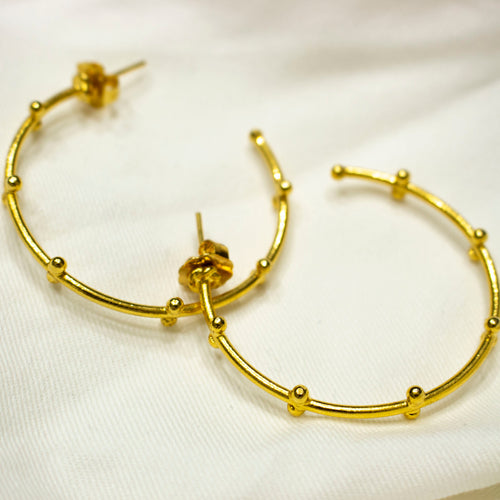 Solstice Gold Hoop Earrings